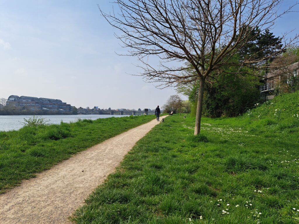 Wegstrecke für achtsamen Spaziergang, Emmaus Weg